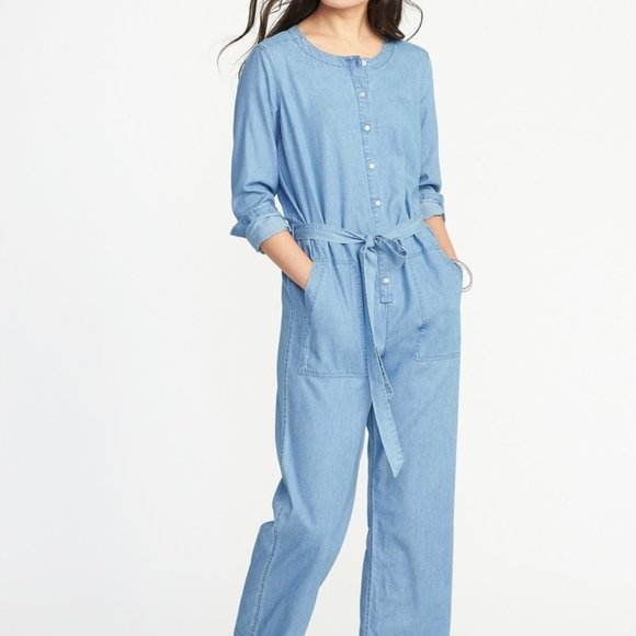 navy utility jumpsuit